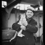Sailor with cat, 1940