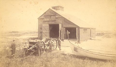 An 1871 Red House-Type station at Fire Island.