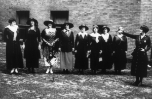 Captain Edyth Totten and members of the Women's Police Reserves