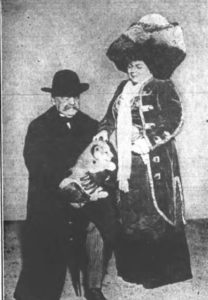 General Daniel E. Sickles gives lion cub to Princess Lwoff-Parlaghy