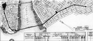 IRT East River Tunnel map