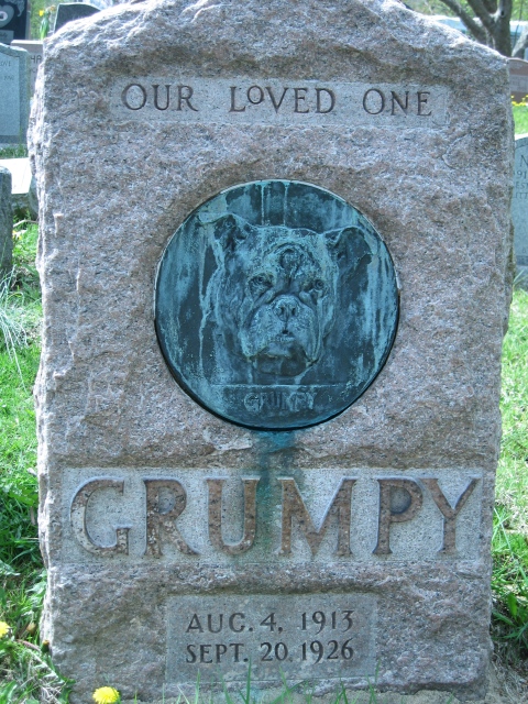 Grumpy, Hartsdale Pet Cemetery