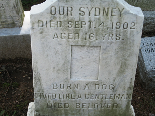Sydney De Voe, Hartsdale Pet Cemetery