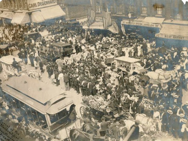 General Slocum funeral procession in the Lower East Side