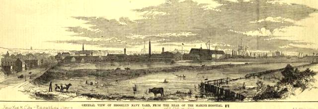Brooklyn Navy Yard as seen in 1806