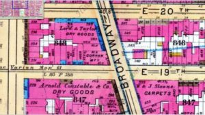 1891 New York Map Goelet residence