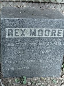 Rex Moore, Hartsdale Pet Cemetery