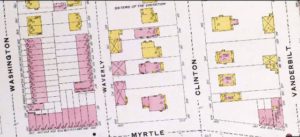 1884 Map Clinton Avenue Brookly