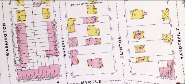 1884 Map Clinton Avenue Brooklyn