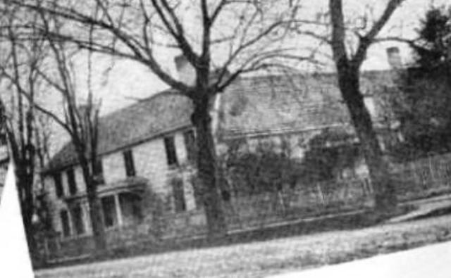 A side view of the Bergen house at 972 Flatbush Avenue in 1877. You can picture the dogs of the Whitby Kennels playing in the large side yard. 