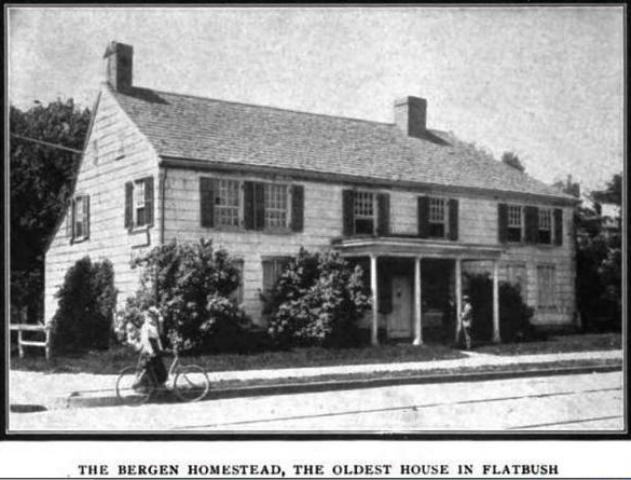 The Bergen Homestead on Flatbush, where the Whitby Kennels were. 