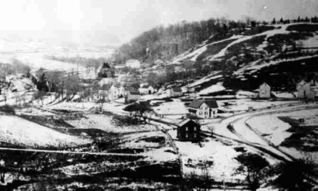 The Village of Kensico -- population 200 -- was burned down and then flooded in 1913 to create the Kensico Dam, which was completed in 1917. Here's a great video about the village and the dam.