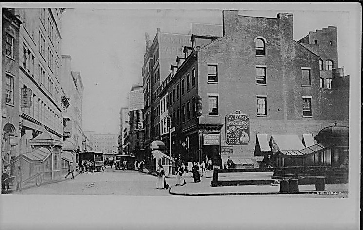 For 40 years, Fred Sauter stuffed every kind of animal imaginable at 42 Bleecker Street, pictured here on the right sometime around 1905. 
