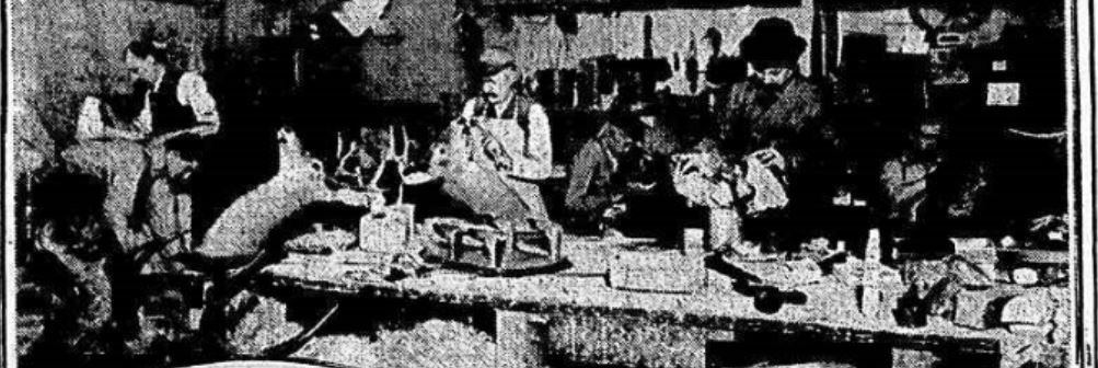Fred Sauter did a thriving business stuffing deer, bears, lions, and even pet dogs and cats in his warehouse at 42 Bleecker Street (shown here in 1911).