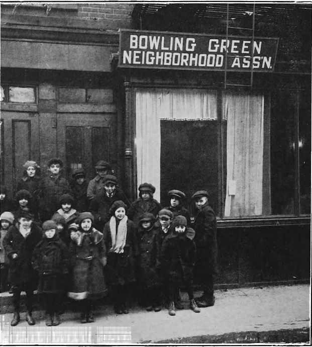 From November 1, 1919, to May 1, 1920, the BGNA operated an experimental restaurant for 25 undernourished children at 21 Morris Street. 