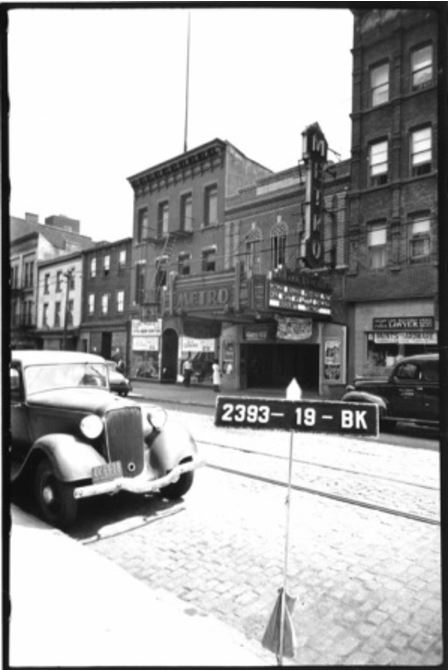 #194 Grand Street, once the Grand Street Museum, was home to the Metro Theatre from 1926 to 1947. Here's the Grand Street side of the building from a 1939 tax record photo. 