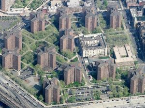 The Alfred E. Smith Houses as they look today.