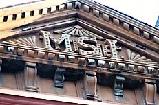 The MSI is still clearly visible on the old Manhattan Savings Institution building at 644 Broadway. 