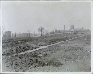 Here's the intersection of Oak Point Avenue and Barretto Street in 1910, just before developers took over. Museum of the City of New York Collections