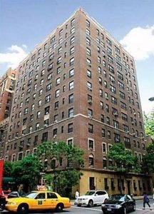 The 13-story condominium building at 25 Fifth Avenue has about 90 apartments. Cats and dogs are allowed.