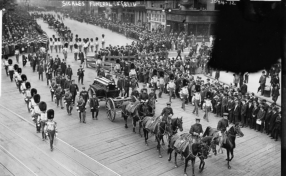 On May 8, 1914, New York residents lined the streets from Fifth Avenue up to St. Patrick’s Cathedral to mourn the passing of Daniel E. Sickles. 