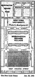 By 1960, West Fourth Street had been cleared and was ready for development by New York University. 