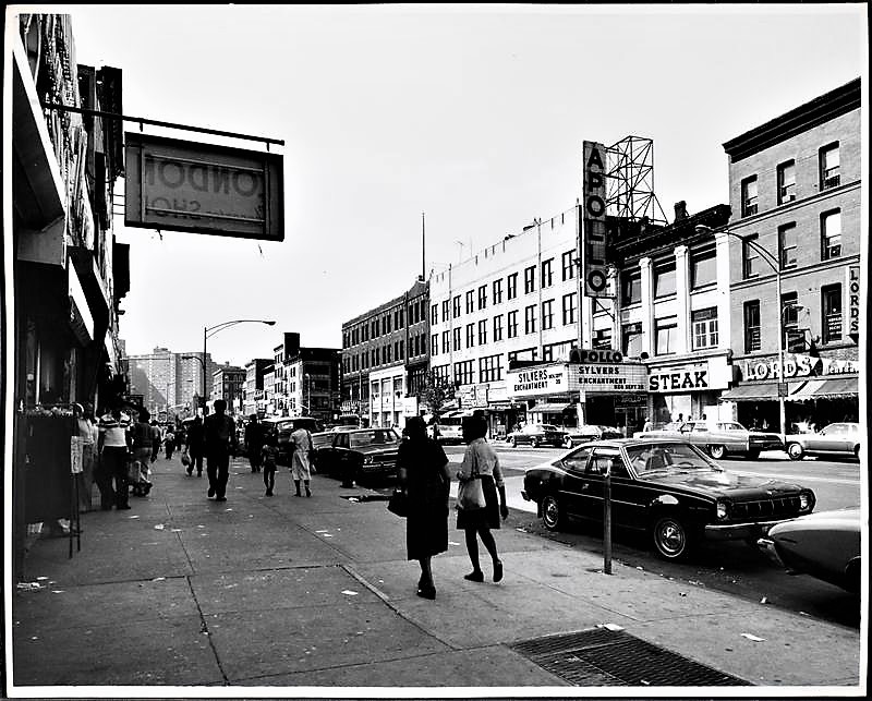 Frank Schiffman and Leo Brecher took over the Apollo in 1935. The Schiffman and Brecher families would operate the Theater until the late 1970s, when this photograph was taken. NYPL Digital Collections