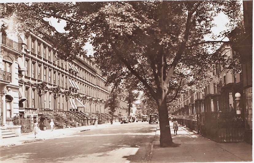 The Louise B. Hart Funeral Home was established in 1925 at 67 West 130th Street, in the four-story, brick-with-brownstone circa 1910 building (pictured here on the far left) that Louise and her husband, William W. Hart, purchased from Blanche Waters in 1920. (William was a barber who had a barber shop on West 53rd Street; he conducted his business in the same building as his wife's funeral parlor until he died in 1937.) After Louise's daughter, Lucille M. Hart, joined the funeral business in 1944, the women moved the Hart Funeral Home to 1879 Amsterdam Avenue. New York Public Library Digital Collections