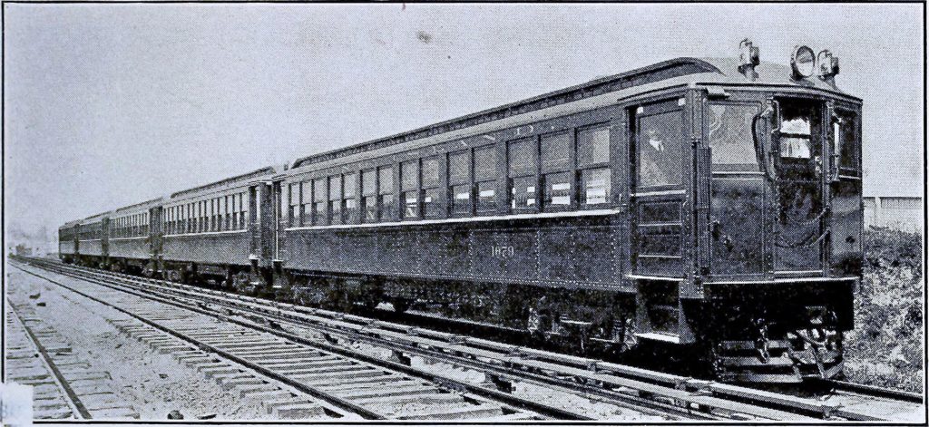 Roxy spent his days riding the trains of the LIRR, like this circa 1911 electric coach. 