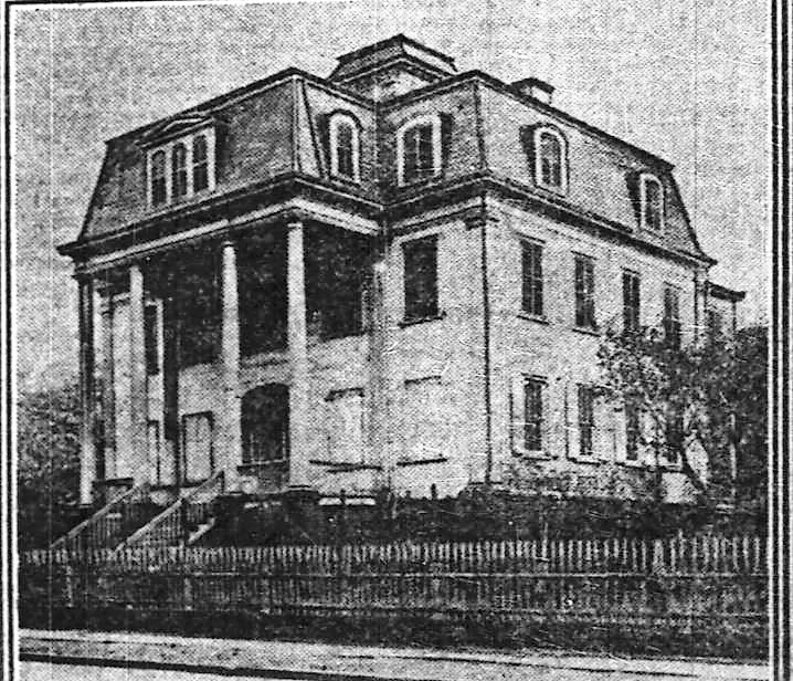 The Pinkney homestead at Seventh Avenue and 139th Street was still standing in 1911, 23 years after the Hall mansion was demolished. I imagine the Hall home may have looked very similar before it became a tenement house in the 1880s.