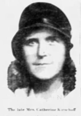 Mrs. Catherine Kirschoff was murdered in her new apartment at 3033 Godwin Terrace in 1929.