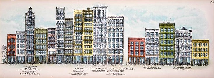 Dr. Stelzle got his start at the Hope Chapel, which was located in a building at 718 Broadway, between Waverly and Washington Place (the yellow building at left in this 1899 illustration). Although most of these buildings are still standing today, 718 Broadway was demolished in the 1970s to make way for an 11-story commercial building. 