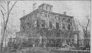 Here's a photo of Foxhurst from a news article printed in 1906, which is a year after the Tiffany family had moved out.