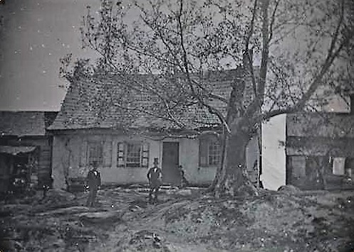 According to the Museum of the City of New York, this 1848 daguerreotype depicts the "First Meserole House" in Wallabout, Brooklyn. Could this have been John A. Meserole's house in Greenpoint? Perhaps...