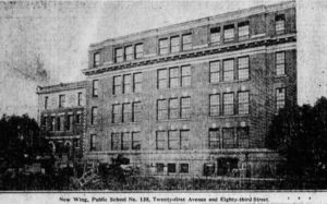 Nellie the cat was the feline mascot for the Van Pelt Manor Grammar School, also known as Public School No. 128. The picture was taken in 1915,