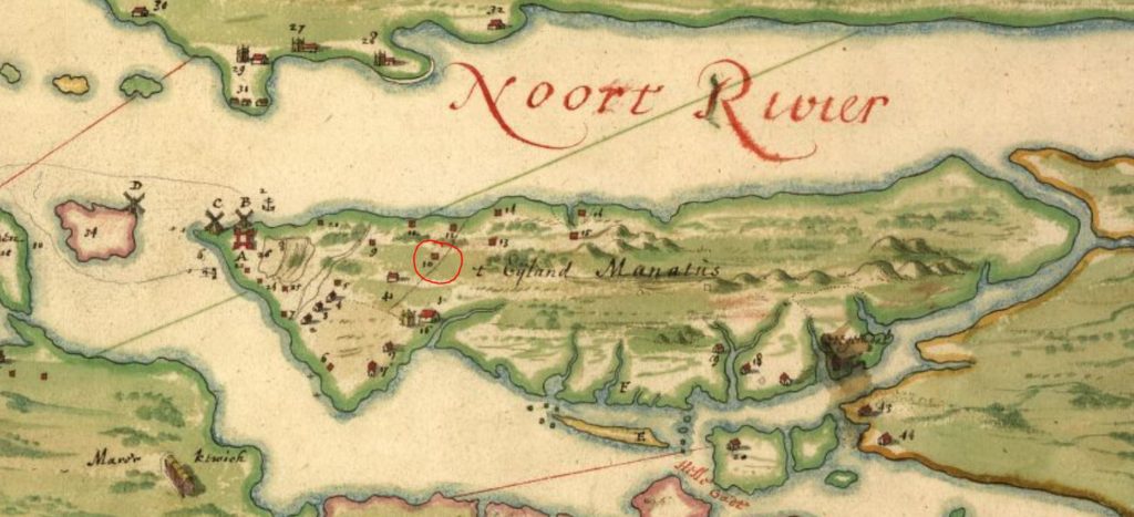 1639 Map of Manhattan