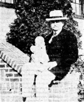 Bernard Ruhe, possibly with a grandchild, in 1926.