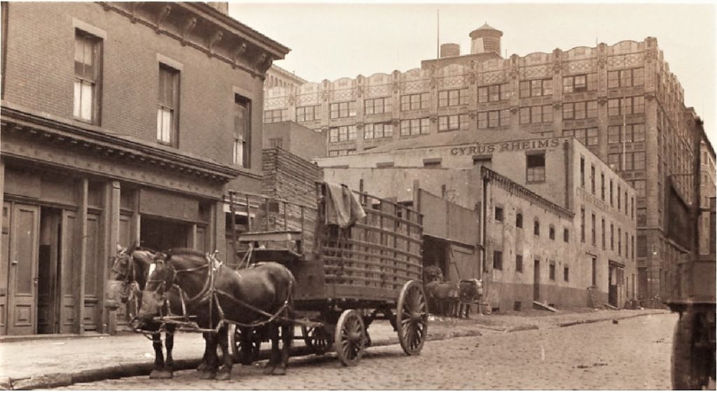 Horse Cart on Morton Street, 1927