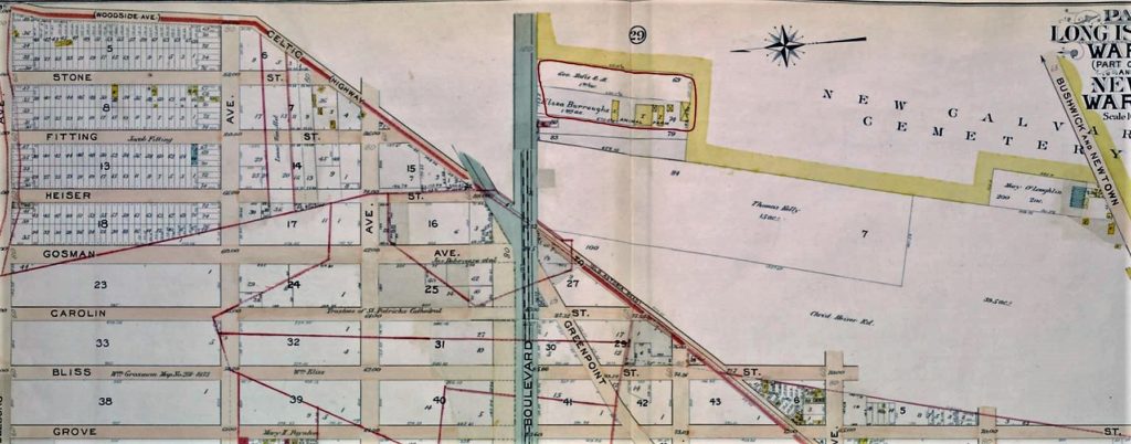The Ruhe Wild Animal Farm, as shown on this 1909 map, was on the old Joseph Burroughs farm, adjacent to the New Calvary Cemetery.