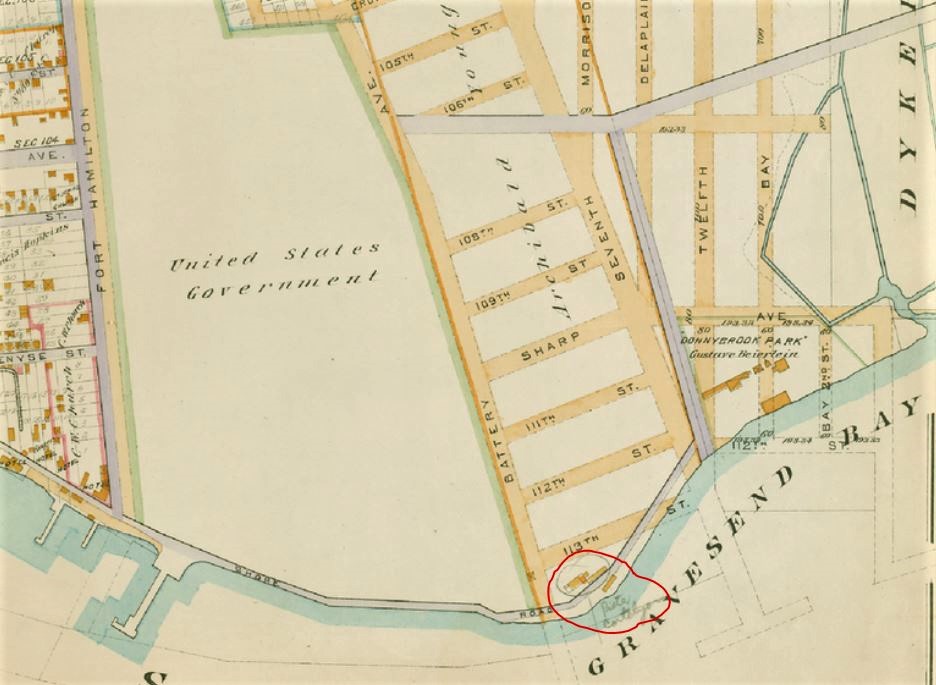 1890 map, Dyker Meadows