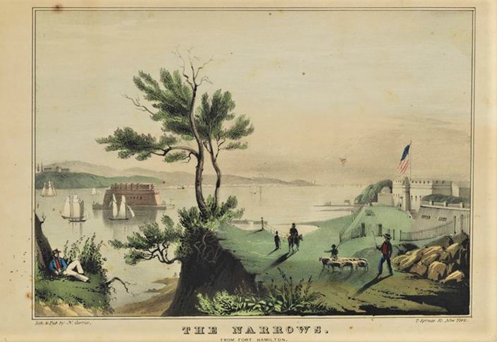 View of the Narrows and Dyker Meadows, 1846