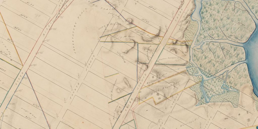 Carnegie Hill as it looked in 1818 when the Randel Farm maps were created.