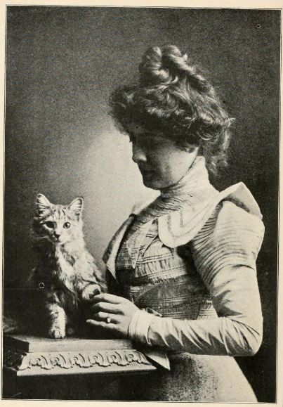 Julia Marlowe with her cat Princeton
