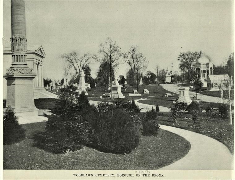 Woodlawn Cemetery, 1899. NYPL Digital Collections