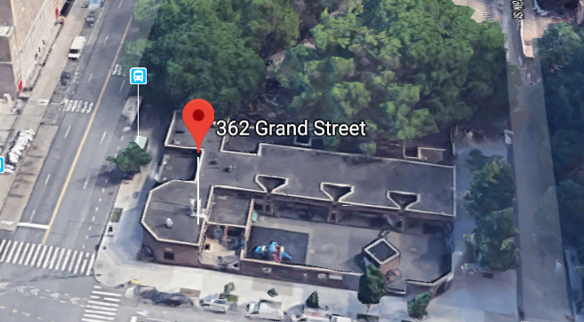 362 Grand Street, where the bank cat stopped the cat burglar, is now the site of the New York City Housing Authority Seward Park Extension Community Center. 