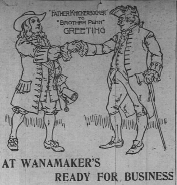 Vintage ad for Wanamaker's 