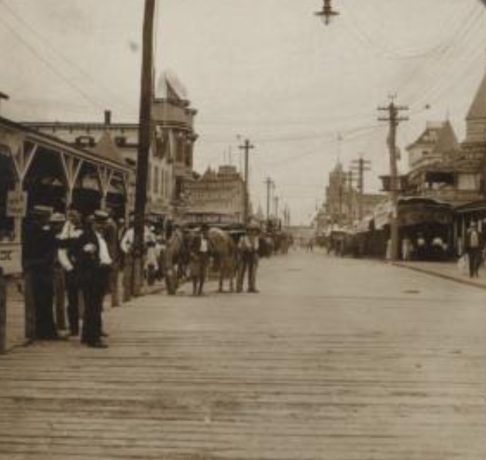 Hammels and other sections of Rockaway Beach were once summer resort communities with boardwalks that ran from the bay to the ocean. NYPL Digital Collections