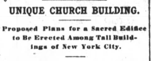 Surrounding apartment buildings posed a challenge for the architects of the Church of the Archangel in Harlem