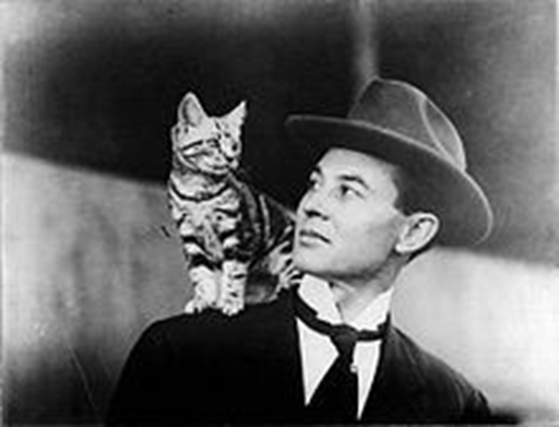 United States aviator John Moisant was never without his beloved tabby, Paris-London.