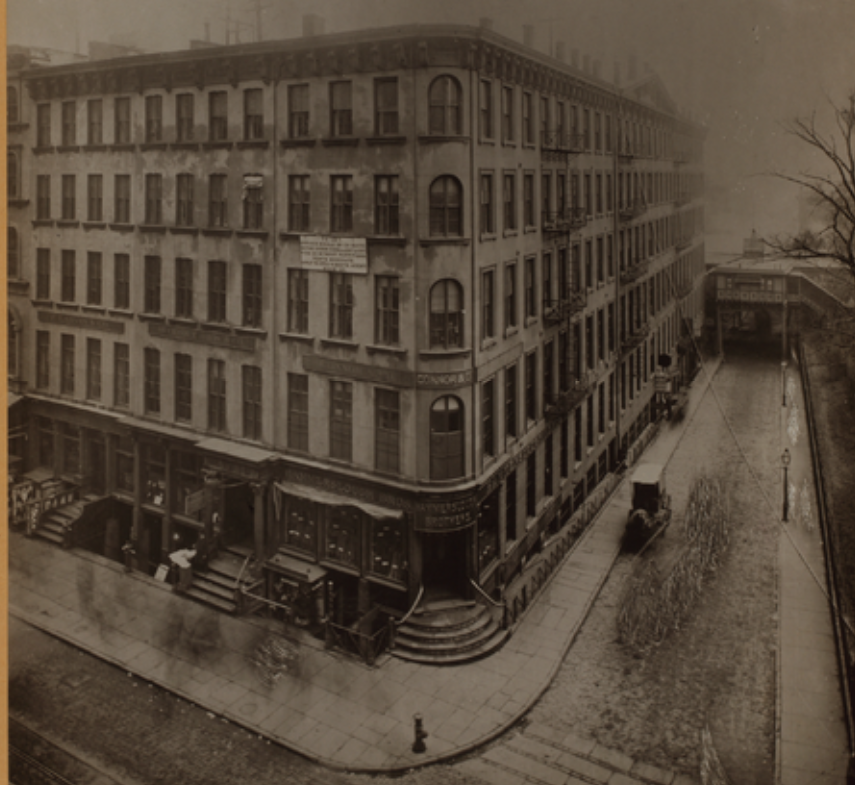 71 Broadway (pictured here in 1895), where Russell Sage had his office. 